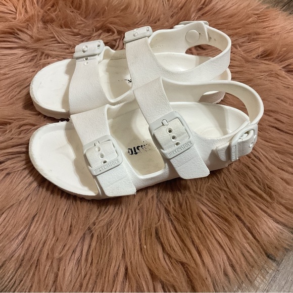 Birkenstock White Milano Essentials Kids Size 11.5 - Picture 4 of 13